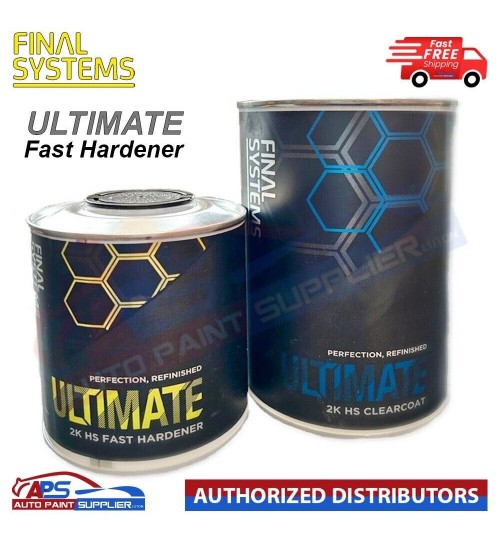 FINAL SYSTEMS ULTIMATE 2K HS CLEAR COAT LACQUER (1.5LTR KIT) WITH FAST HARDENER